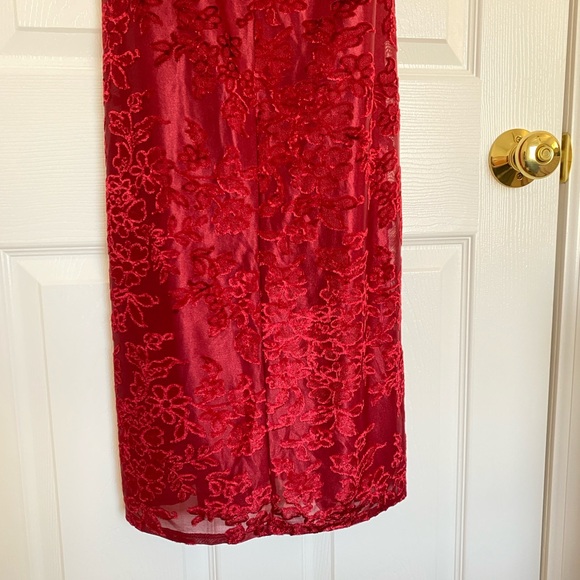 Nordstrom Floral Jacquard Midi Sleeveless Dress - Picture 7 of 7